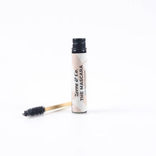 Load image into Gallery viewer, Vegan, zero-waste mascara and bamboo spoolie from Zerra &amp; Co
