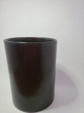 Load image into Gallery viewer, A sleek black mug without a handle handmade in Cambodia
